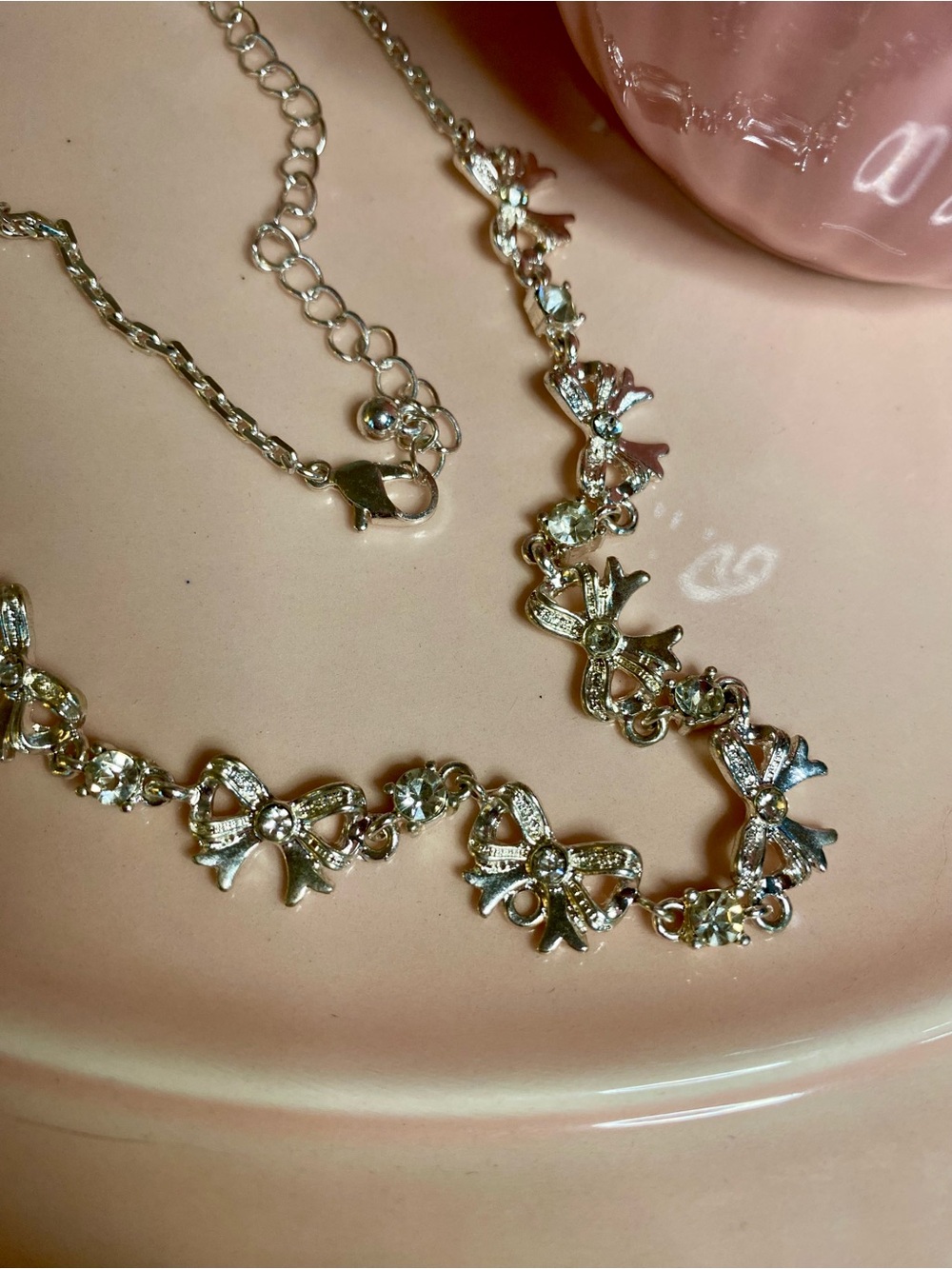Bow Necklace and Earrings Set